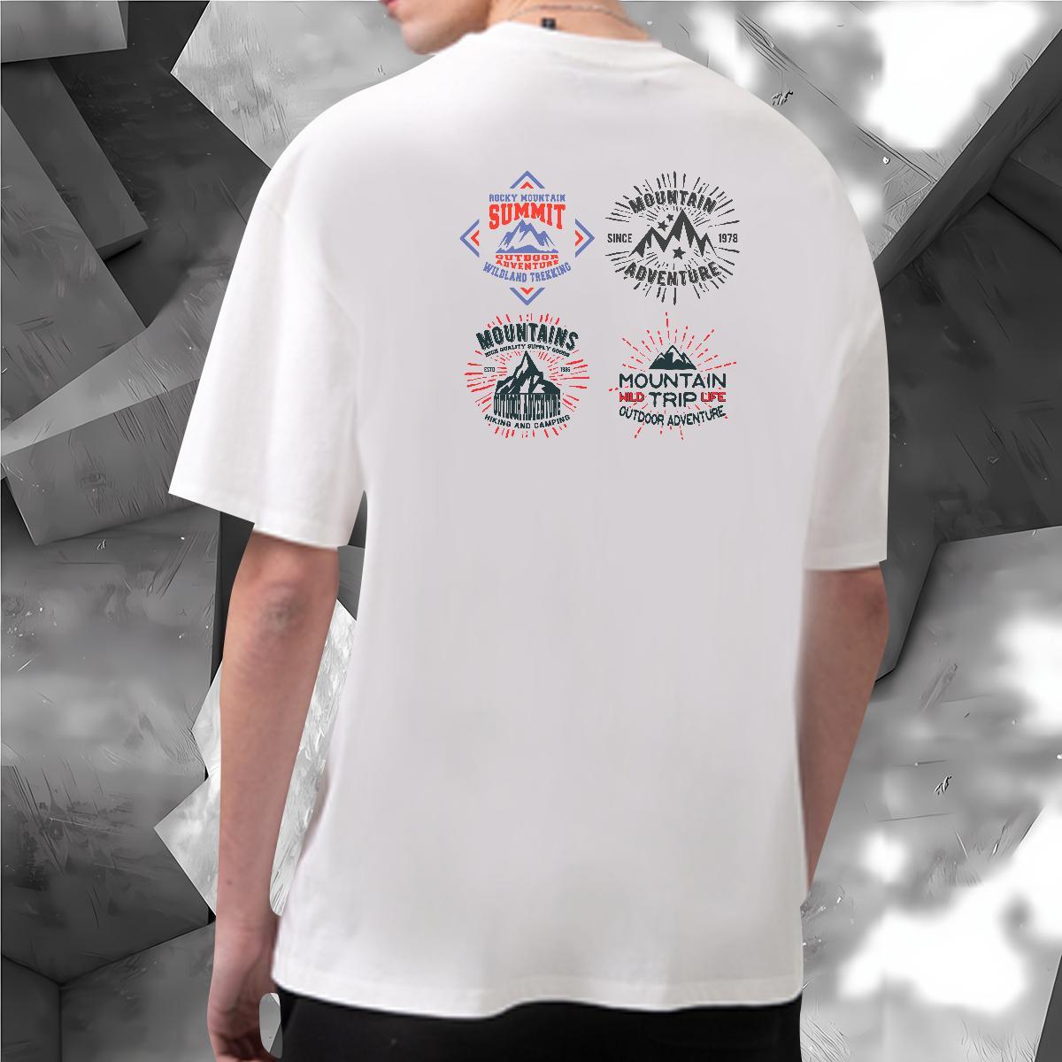 Unisex Man T Shirts 100% Cotton 230g letter Hip Hop Street Custom Cartoon O-Neck Short Sleeve Mens Tshirts Fashion New Tees