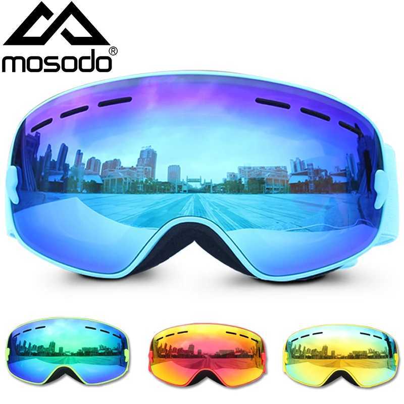 Mosodo childrens skiing goggles small size childrens UV400 anti fog glasses skiing girls and boys skis large spherical childrens goggles CL241010