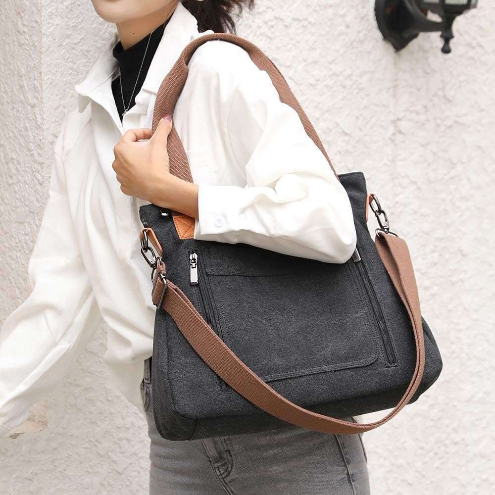 Women Canvas Shoulder bags Hobo Tote Casual Satchel Handbags Crossbody Shopper Bags
