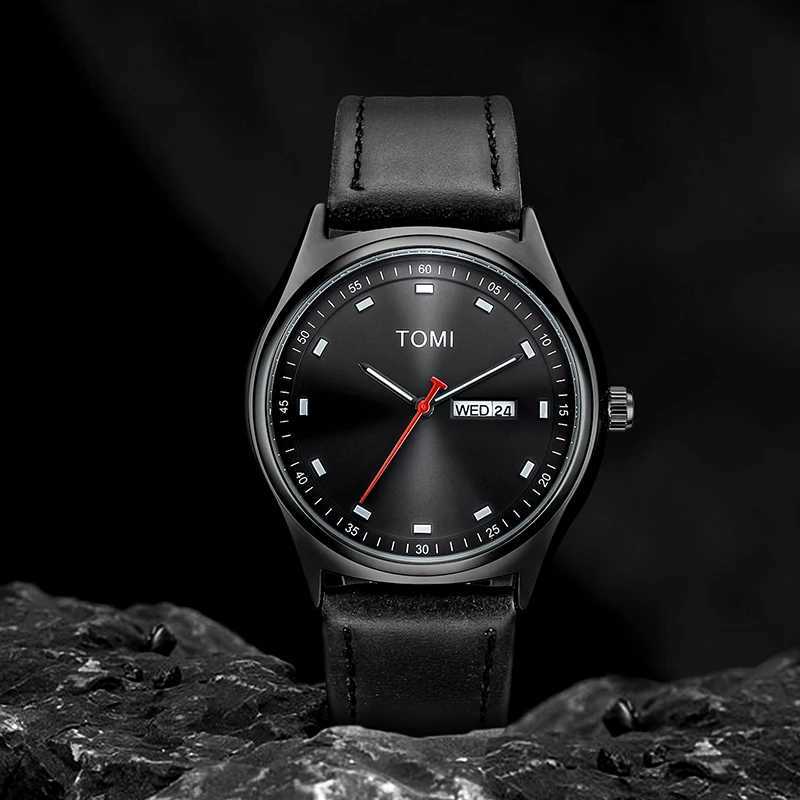 TOMI Minimalist Mens Watch Business Casual Mens And Womens Quartz Watch Fashionable And Versatile Calendar Quartz WatchX241010