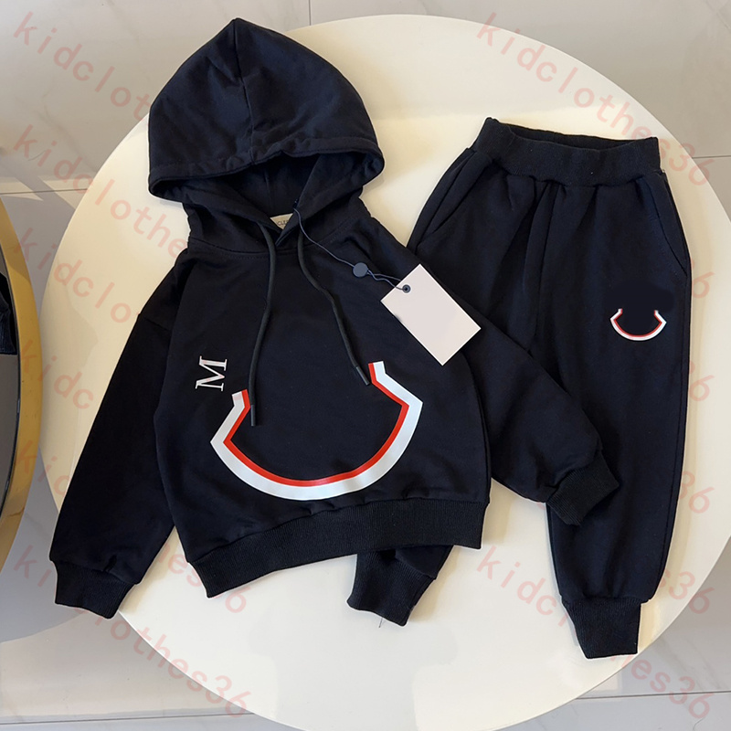 M kids designer clothes Checkered vest hoodie long pants three piece set children's clothing jacket sprinter long sleeved bottom sweater sports pants set Baby