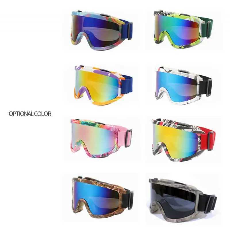 Ski goggles winter outdoor sports snow sunglasses Uv400 double-layer lens anti fog ski goggles for men CL241010