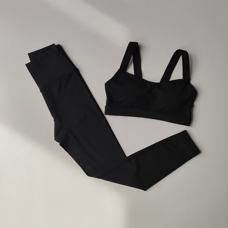 Yoga Set for Women Professional Fitness Suit for Sports Bras Training Running Suit Fast Drying Leggings Advanced Fitness Suit 241010