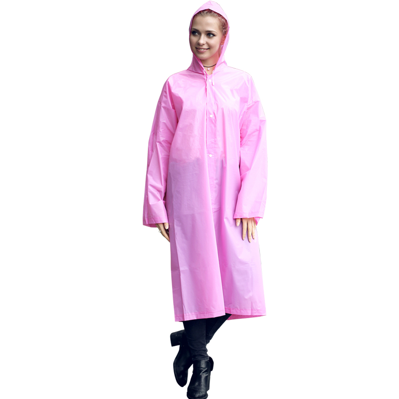 Adult foldable raincoat is lightweight and easy to travel without any burden