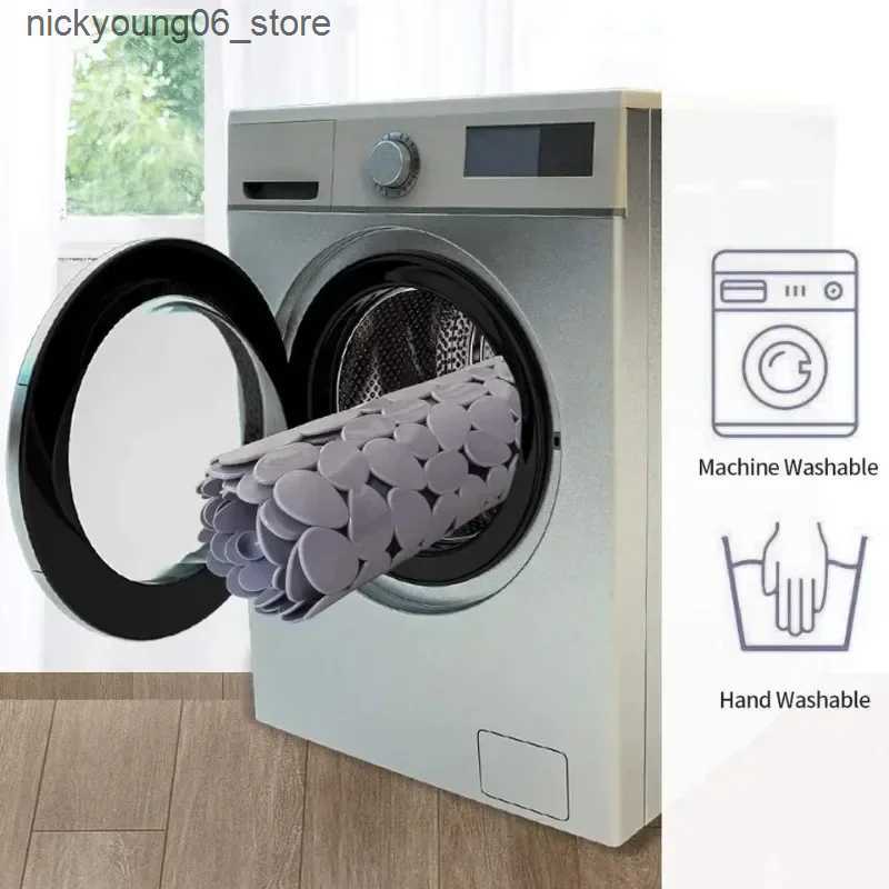 Non-Slip Bath Mats Non-Slip Bath Tub Shower Mats Pebble Shape Machine Washable Bathtub Mat with Drain Holes Suction Cups for Bathroom L240910 L0910