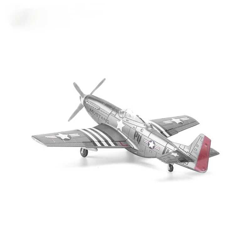 1/48 World War II P-51 Mustang Fighter Model Airplane Plastic Model Kit Simulation Assembly Military Aircraft ToyXJ241010
