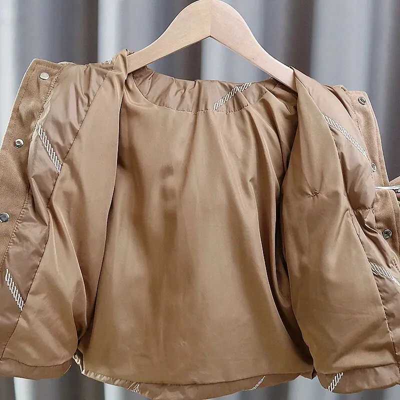 Down Coat Baby girl warm winter coat thick fashionable jacket girl coat childrens clothing H241010