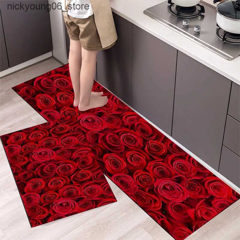 Non-Slip Bath Mats Kitchen Mat Carpet for Floor Home Entrance Doormat Bedroom Living Room Decor Bedside Rug Hallway Balcony Bathroom Anti-Slip Mat L24