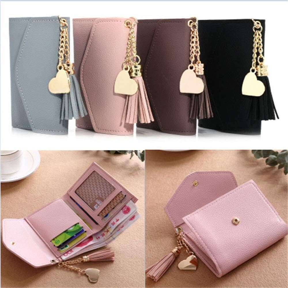 Small Wallets for Women Mini Credit Case ID Window Card Holder Coin Purse