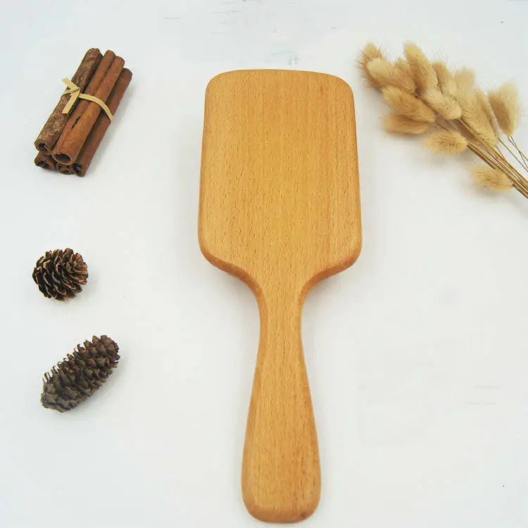 Hair air brush wooden comb professional hair care and styling salon tools anti-static tangling hair brush scalp massage 241009