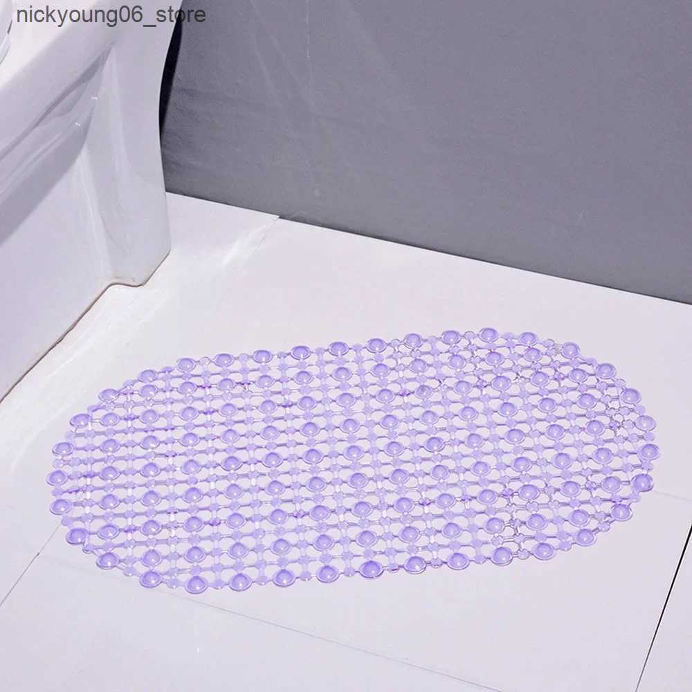 Non-Slip Bath Mats PVC Anti-skid Bath Mats Soft Shower Mat Massage Mat with Suction Cup Non-slip Bathtu Bath Mat Bathroom Accessories Hot L240910
