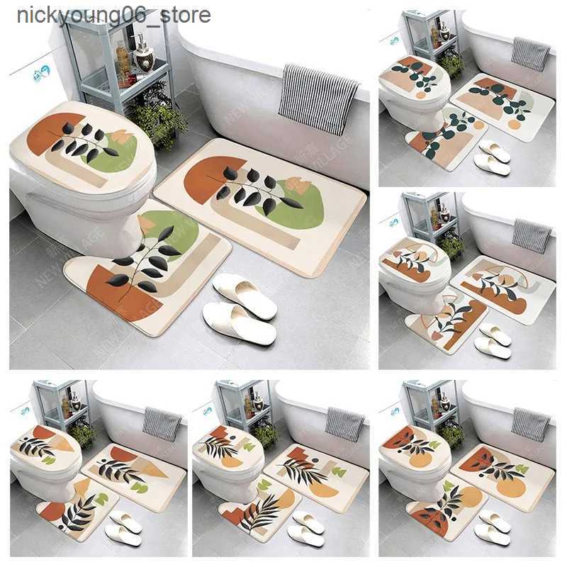 Non-Slip Bath Mats Anti-slip Bath Mat Bathroom Small Rug Shower Mat Decorative Absorbent Foot Mat Entrance Bathtub toilet rug Morandi Nordic Modern L2