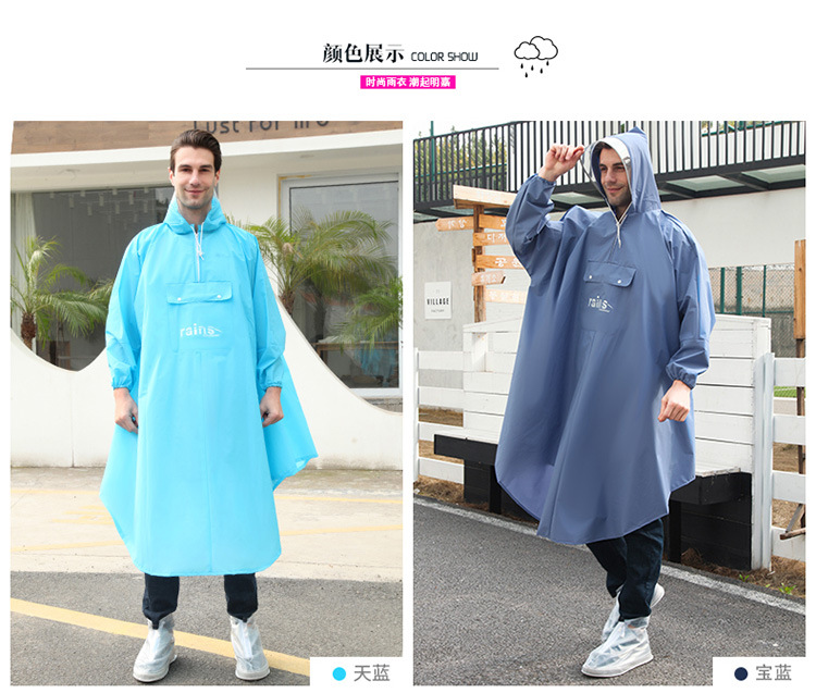 Electric bike raincoat double plus size comfortable and loose riding experience