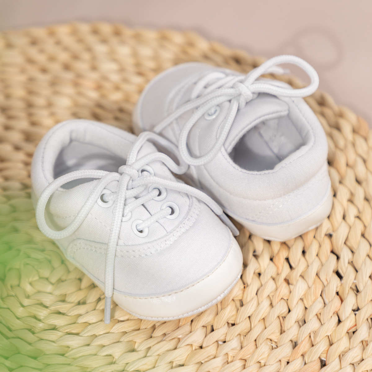 Baby Canvas Shoes Toddlers Boy Girl Sneakers Newborns Lace-up Anti-slip Sport First Walkers Happysteps Infant Crib Shoes