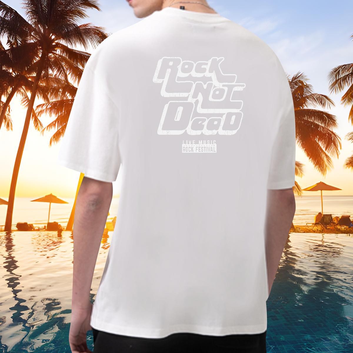 Free Shipping T-Shirts for Men 230g 100% Cotton letter Hip Hop Street Custom Printed Breathable Crew Neck Tshirts 2024 Designer Tee Shirt