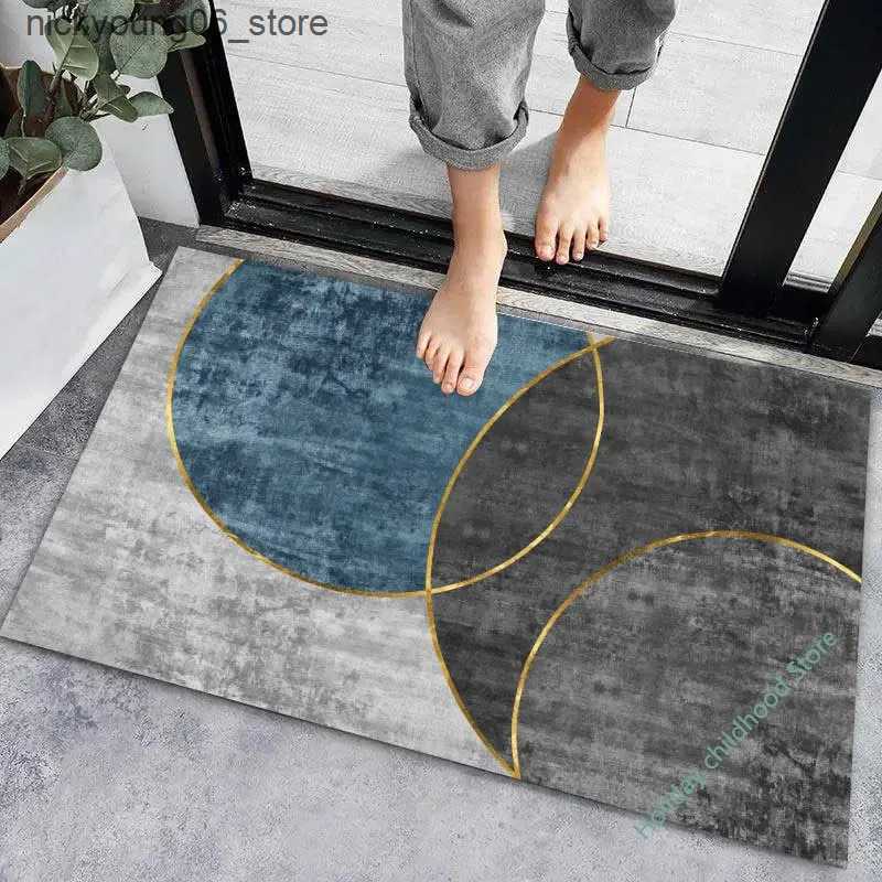 Non-Slip Bath Mats Anti-slip Entrance Door Mat Modern Super Absorbent Bathroom Home Floor Carpet Mat Hallway Floor Carpet Entrance L240910