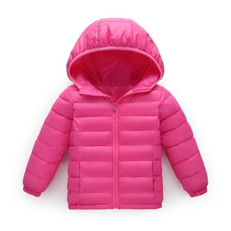 Down Coat 2-14Yrs NEW Fashion Girls Thin light clothes autumn Winter Cotton Jacket Sport s Outwear Children Warm Coat Boys clothing H241010