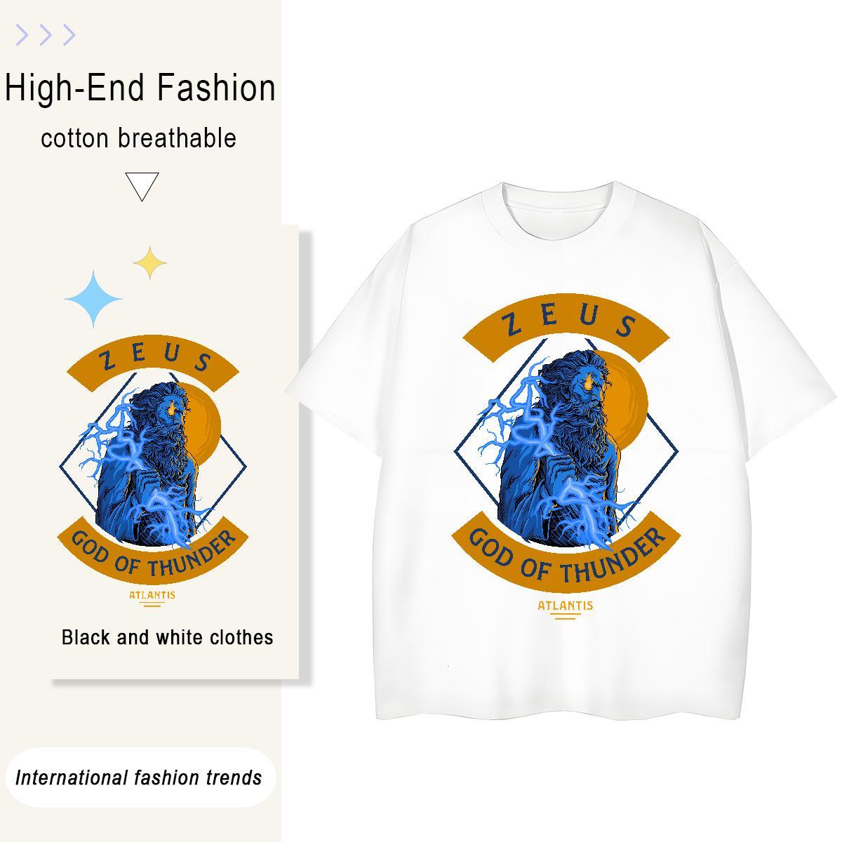 Brand Woman T Shirts 230g Pure Cotton Crew Neck Breathable Sport portrait Women Tshirts 5A DIY Anime Top Shirts