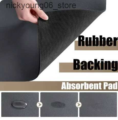 Non-Slip Bath Mats Diatom Mud Bathroom Absorbent Floor Mat Toilet Quick-drying Toilet Door Floor Mat Non-slip Cartoon Panda Door Mat Home Carpet L2409