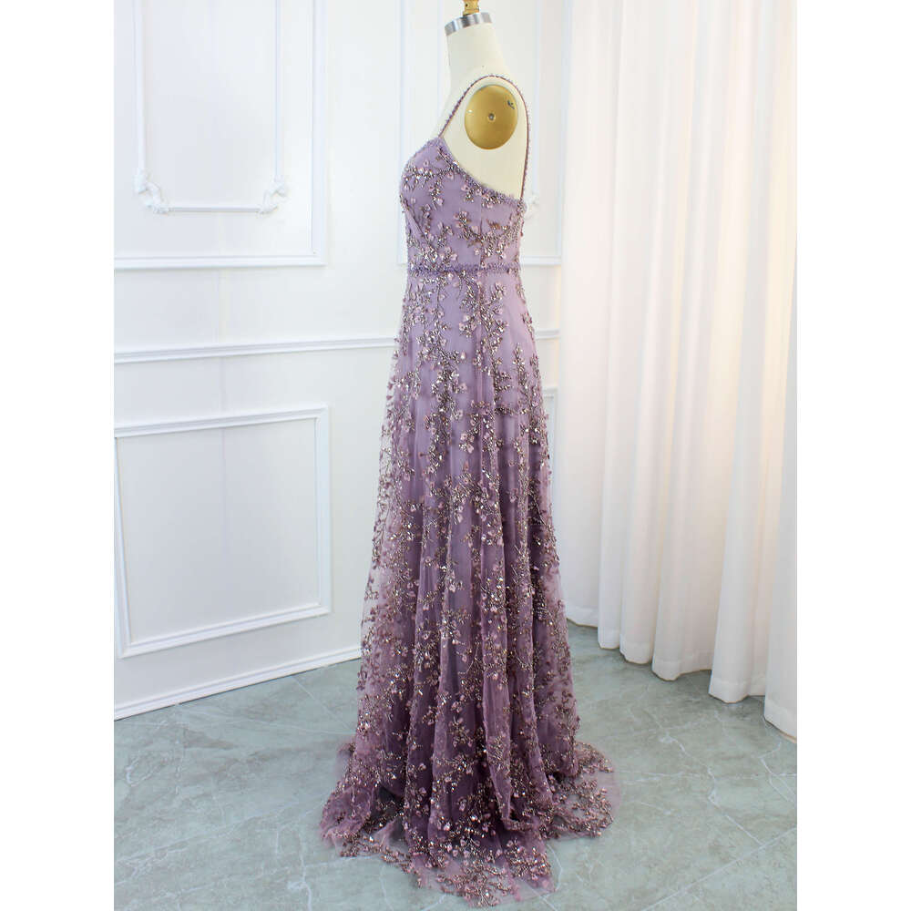 Hot Sale Lilac Sweetheart A e Bridesmaid Dress Beaded Sleeveless Formal Gowns 2024 For Women Party Prom Dress
