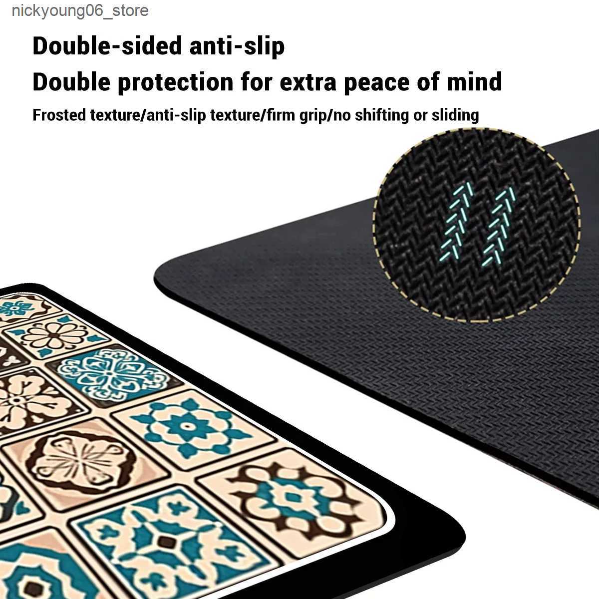 Non-Slip Bath Mats Diotomite Bathroom Mat Non-Slip Foot Floor Mats Quick Dry Super Absorbent Shower Pad Toilet Carpet Doormat Washable L240910