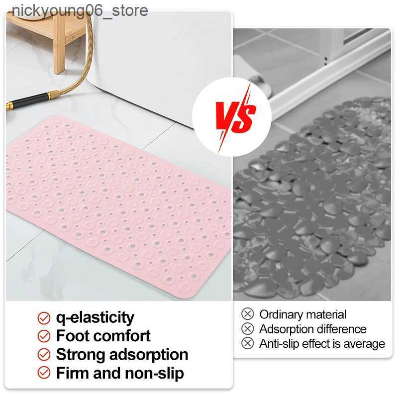 Non-Slip Bath Mats Bathroom Non-Slip Home Mat PVC Non-Slip Floor Hotel Toilet Massage Bath Non-Slip bathroom mat L240910