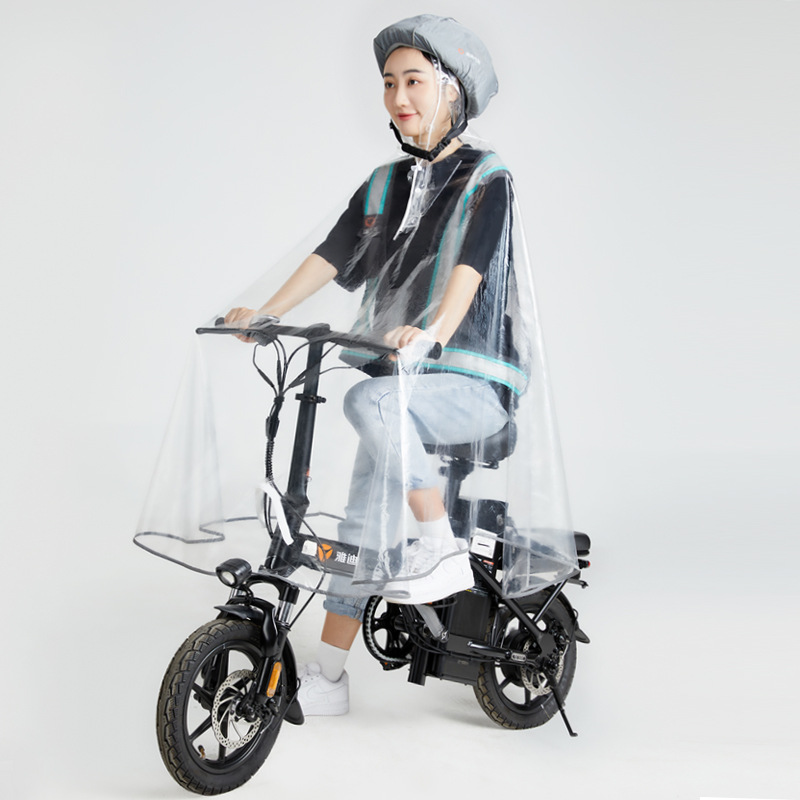 Lightweight electric bike raincoat portable storage, worry free riding