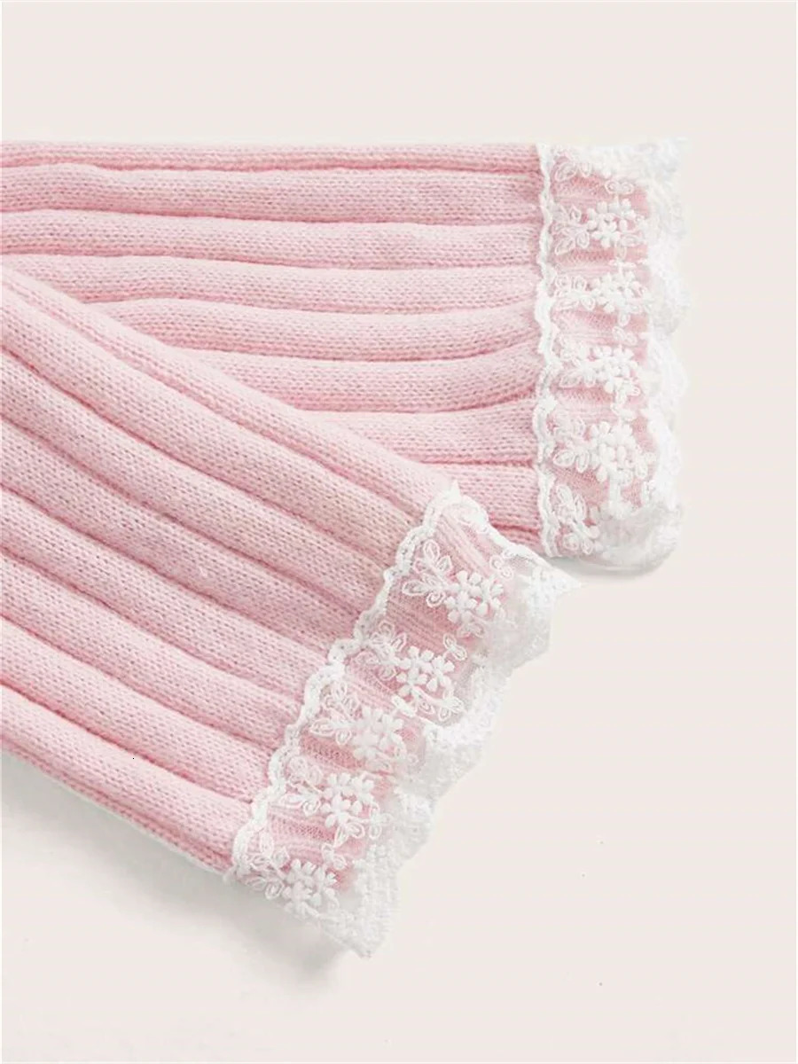 Grunge Womens Off Shoulder Knitted Sweater Pink Pulled Sweetheart Pulled Long Sleeve Butterfly Knot Stickers Work Jumper Y2k Street Clothing 240927