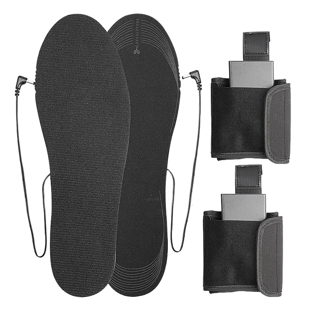 Winter Electric Heated Insoles Heating Insoles Feet Warmer Thermal Shoes Sock Pad Heated Insole BatteryBox Outdoor Sports Insole 241010