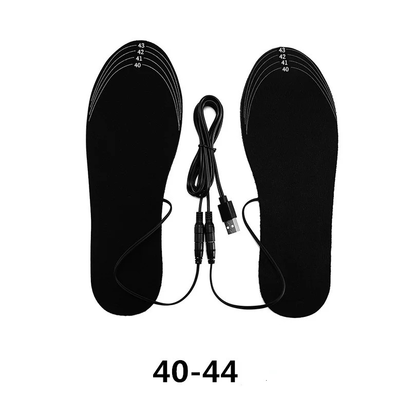 USB Rechargeable Heated Insoles Size 35-46 DIY Customizable Electric Heated Shoes Pad for Outdoor Skiing Winter Foot Warmers 241010