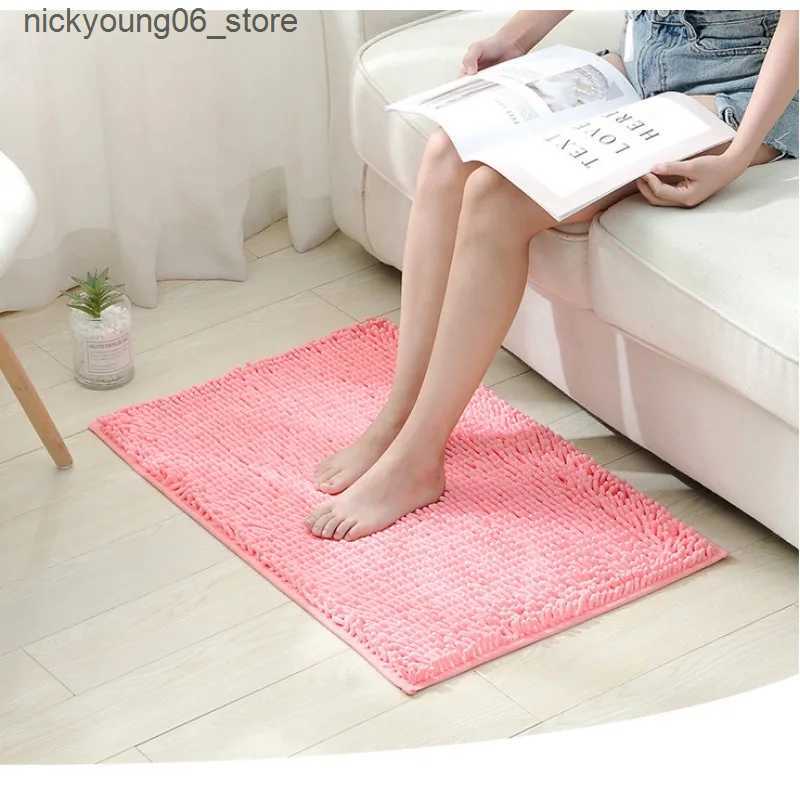 Non-Slip Bath Mats 1pc 40*60cm Soft and Absorbent Chenille Bath Rug - Non-Slip and Quick Dry Shower Carpet for Home Bathroom -Machine Washable L240910