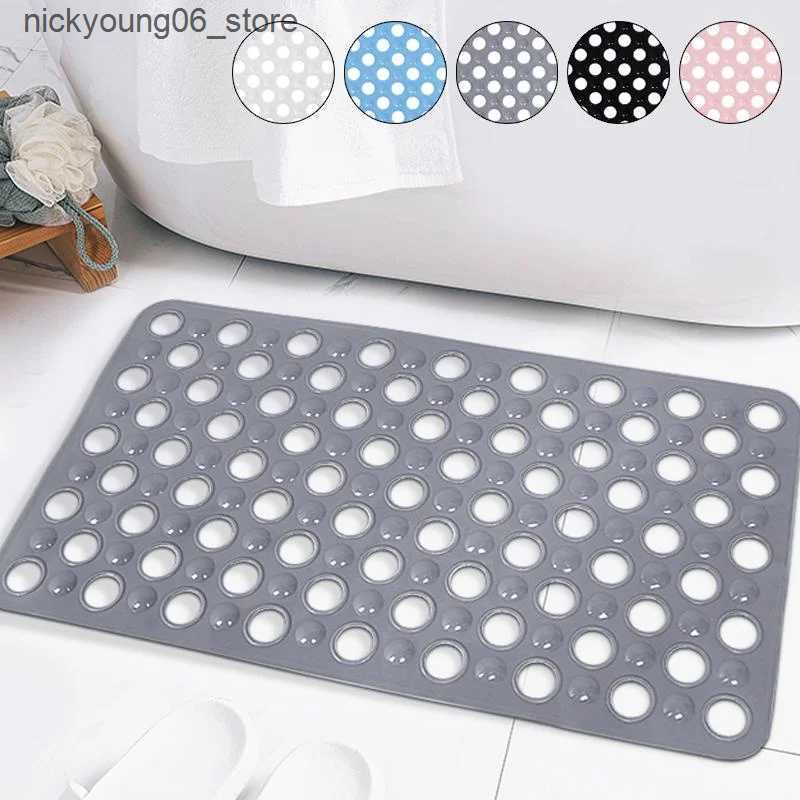 Non-Slip Bath Mats PVC Non Slip Bath Mat Soft And Quick Dry Bathroom Rug With Suction Cup Washable Bathtub Rug Perfect For Toilet Bathroom Bathtub L24