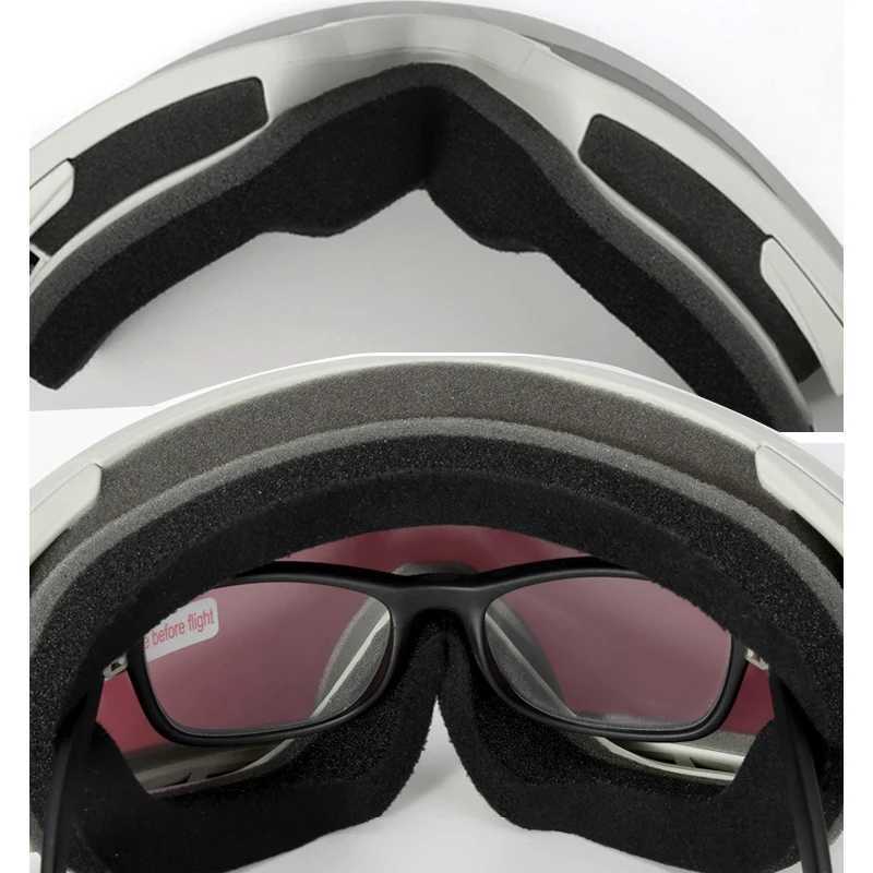 Sports mountain people skiing goggles dual lens female skiing eyes winter anti fog mens skiing glasses female motorcycle face mask CL241010