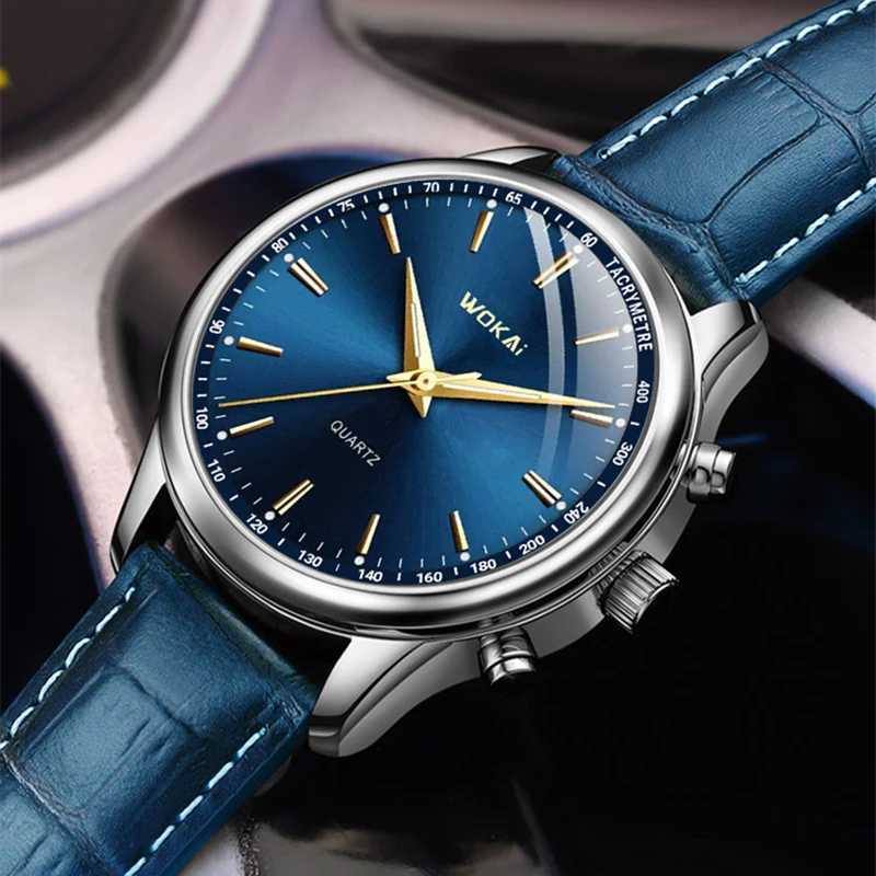 New Fashion Men Watch Bussiness Leather Quartz Wristwatch Casual Watch For Men Clock Gift reloj hombre relogios masculinoX241010