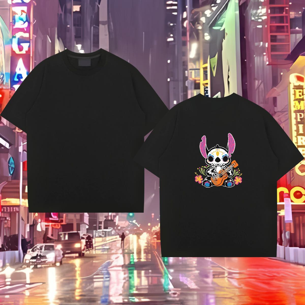 Brand Mens T Shirts 230g Pure Cotton skull Hip Hop Customized Breathable Soft Men Clothes T-Shirt Designer Fashion Clothings