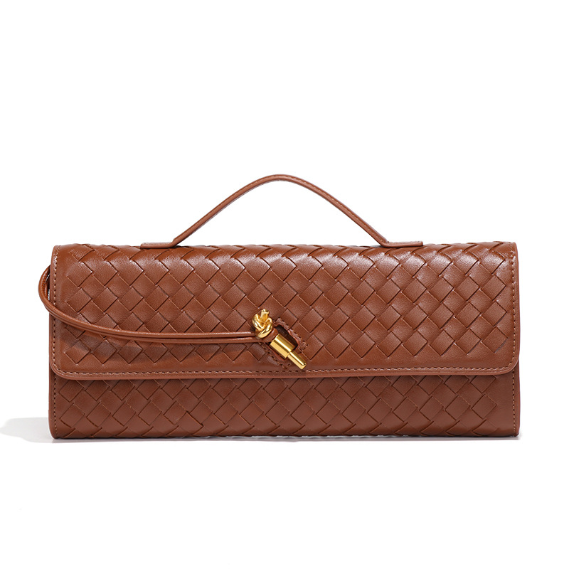 Elegant Evening Bag, Handwoven Genuine Leather Purse for hot Party, Wedding, Dinner, Dating