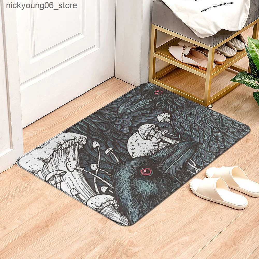Non-Slip Bath Mats Oil painting Doormat Bathroom Printed Polyeste Kitchen Door Floor Carpet Cute Animal Decoration Floor Rug Door Mat Bath Mat L240910