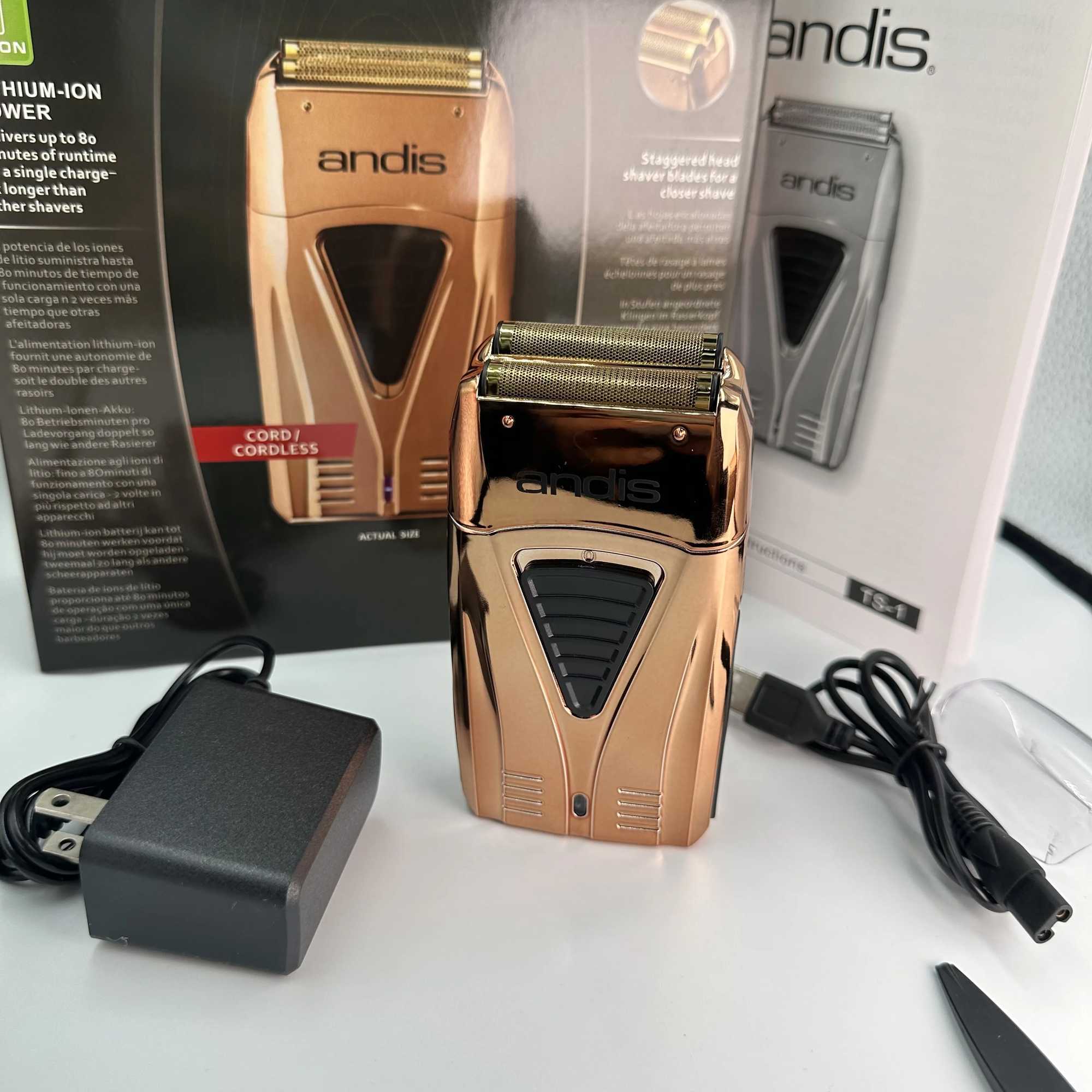 Original Andis Profoil Lithium Plus 17200 Hair Clipper Electric Shaver Mens Beard Short Section Shaver W2410106