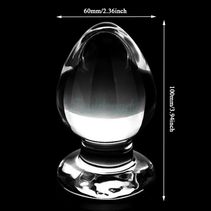 Large Crystal Butt Plug Vagina Ball Big Glass Anal Dildo Bead Adult Sex Toys for Women Men Gay Masturbator 240914