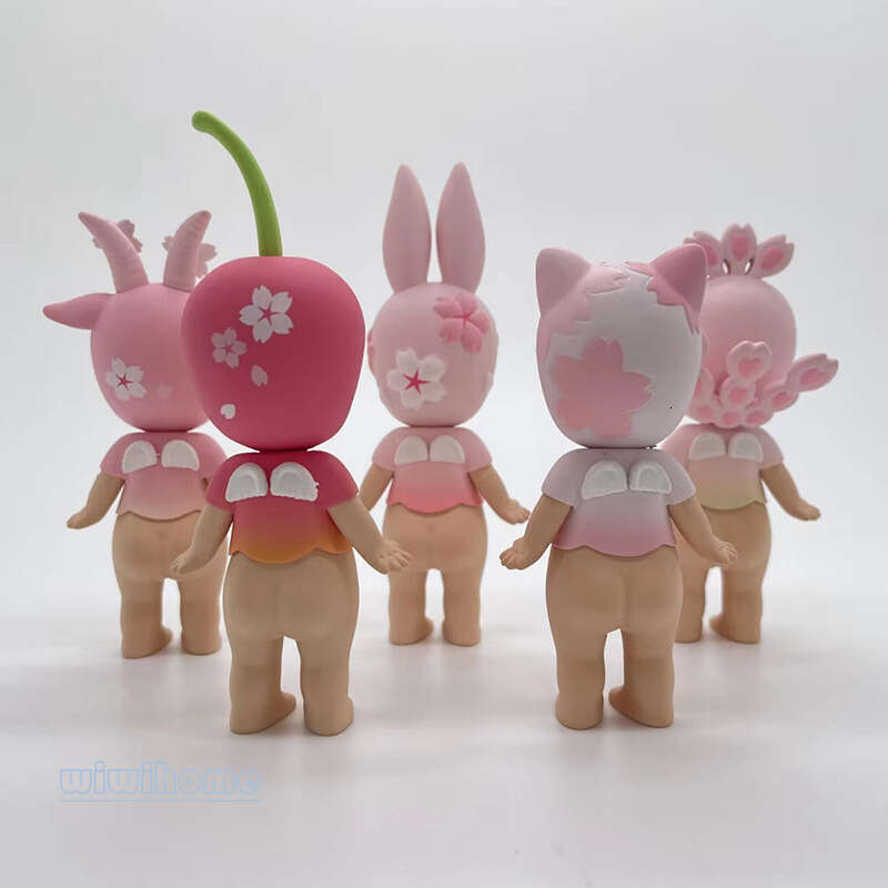 Sonny Angel Mini Doll Cherry Blossom Series 2019 Girl Handmade Toy Carico Cat Goat Peacock Rabbit Birthday Gift 144 A04 6B6