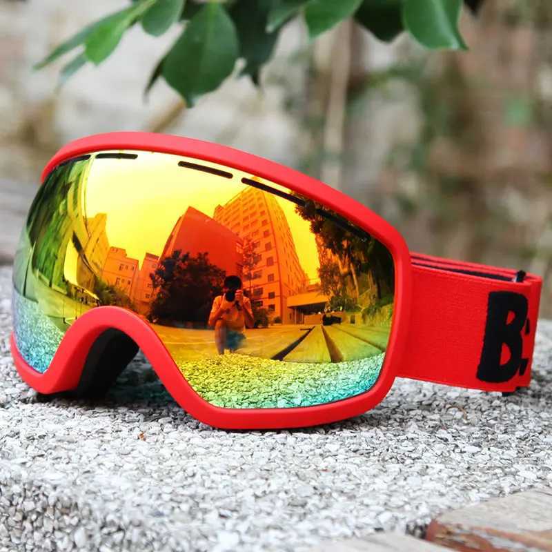 Adult anti fog skiing goggles UV protection double super large lens skiing goggles snowboarding skiing goggles CL241010