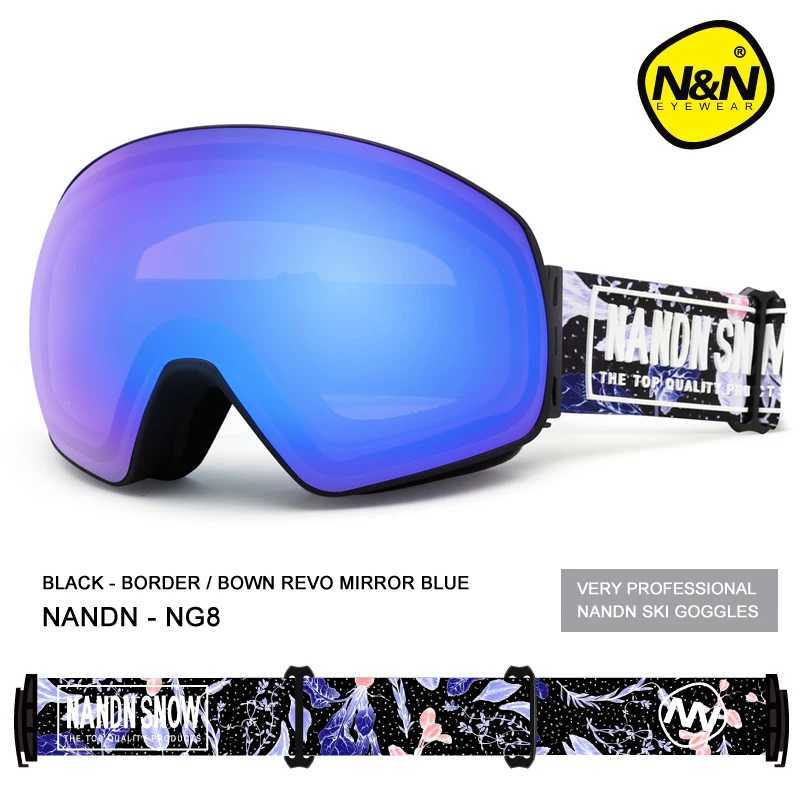 NANDN ski goggles double-layer UV400 anti fog large ski goggles mens ski goggles CL241010