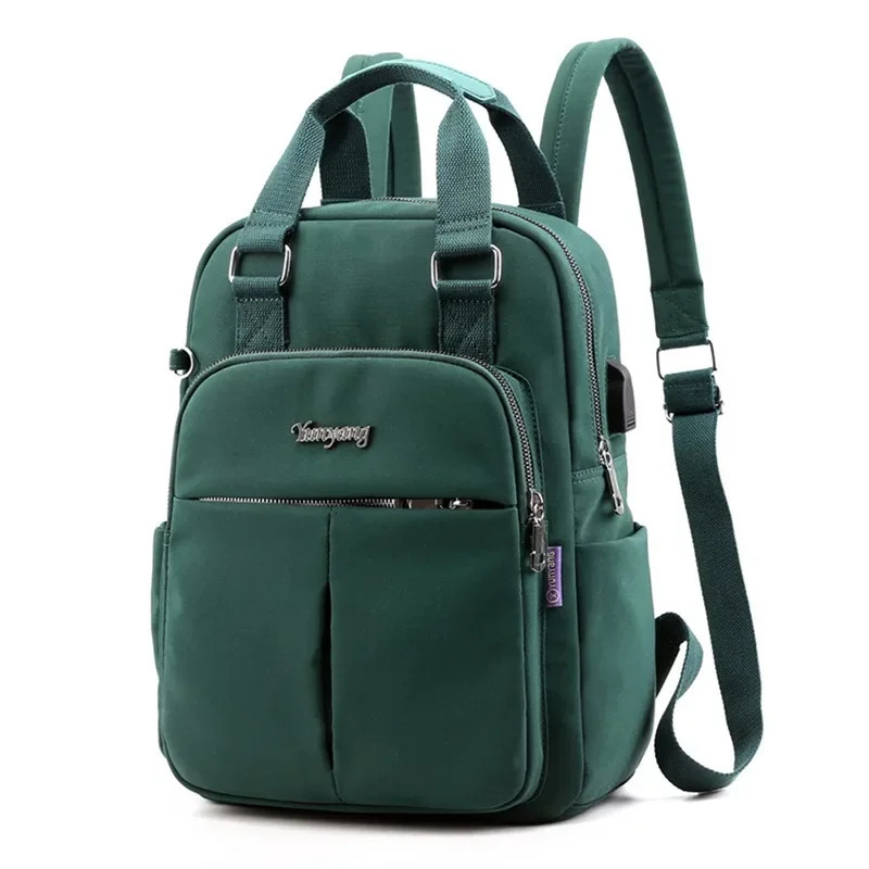 USB Charging Backpack Travel Large Capacity Womens Waterproof Multi Pocket Computer Bag Fashion Student School 241008