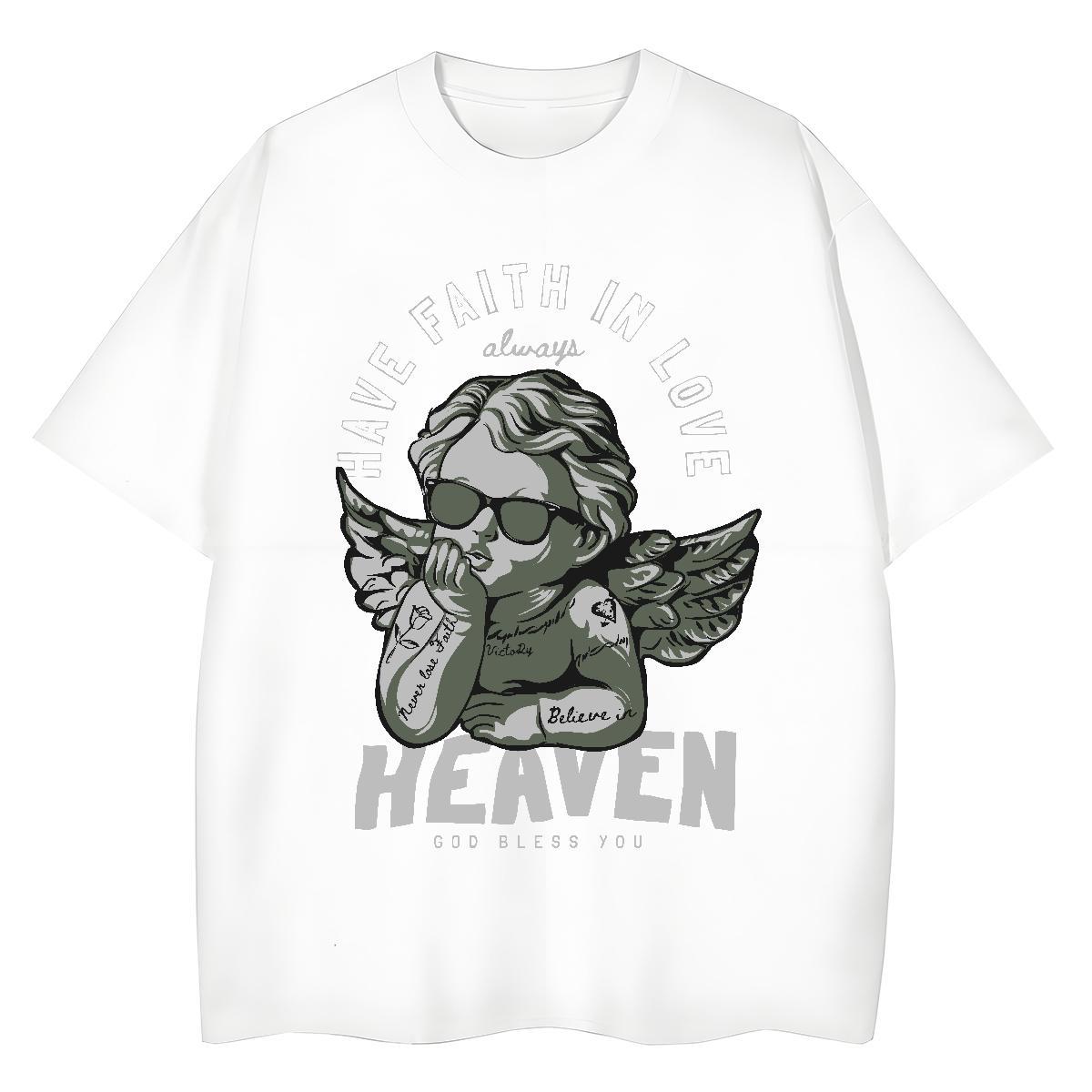 Casual New Womens T Shirts 230g Pure Cotton O-Neck Short Sleeve Hip Hop portrait Lady T shirt Loose fit Plus Size Custom Clothings