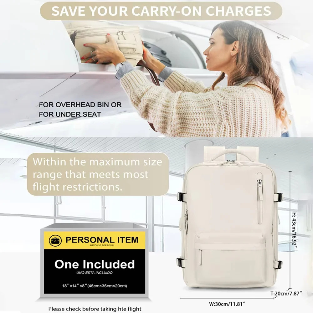 Cabin backpacks suitable for both women and men waterproof executive laptop airplane travel large university bags 241008
