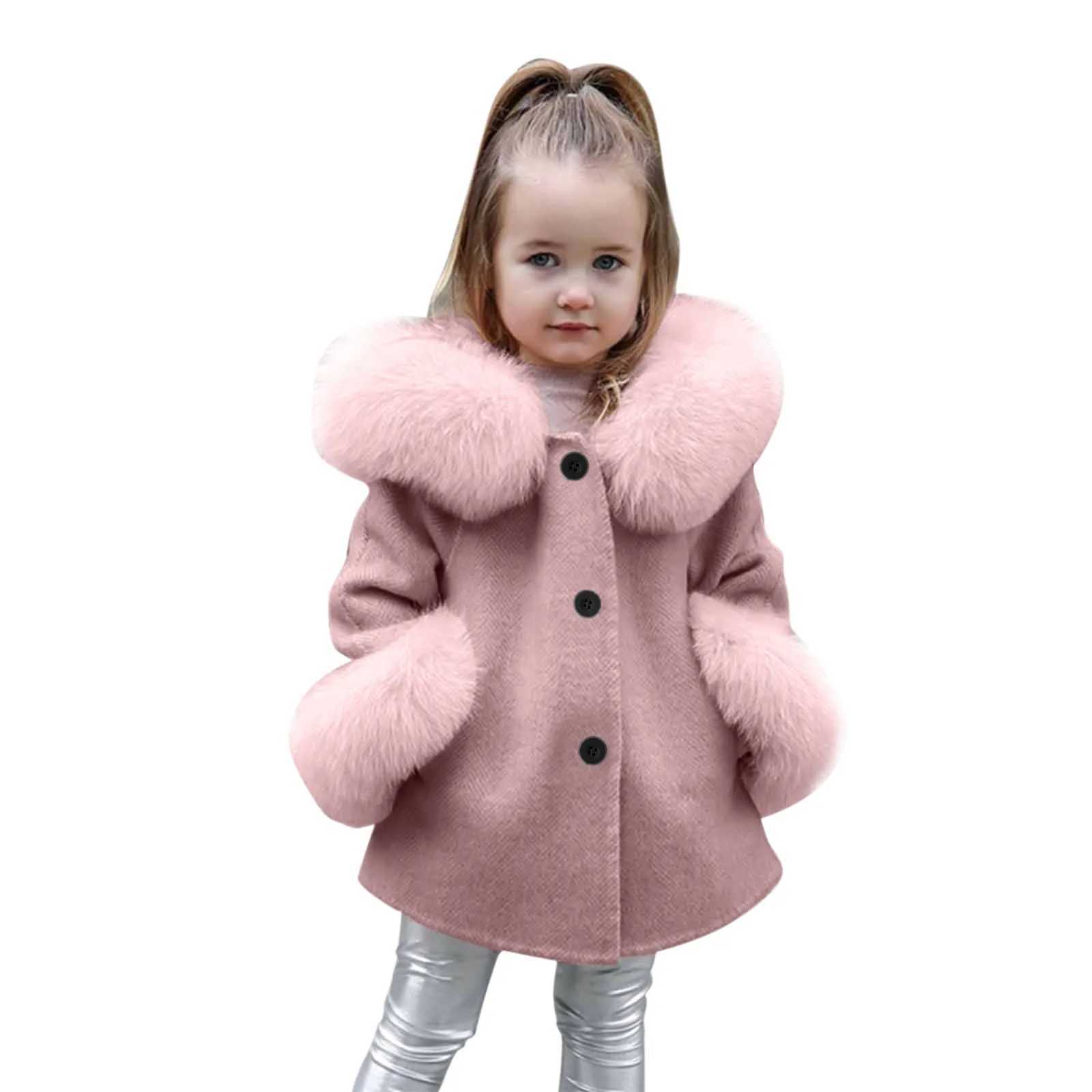 Down Coat Preschool girls winter windproof jacket warm wool jacket girls winter jacket big girls winter jacket H241010