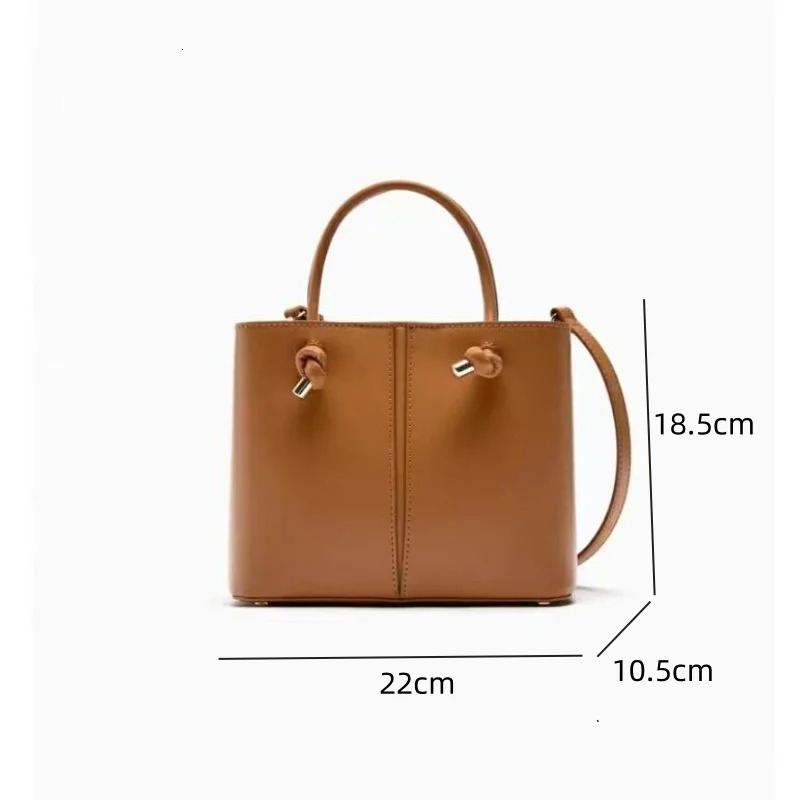Shoulder Bag Square Womens Bag Premium Bucket Bag Retro Fashion Solid Color Casual Edition Cross Body Bag 241008