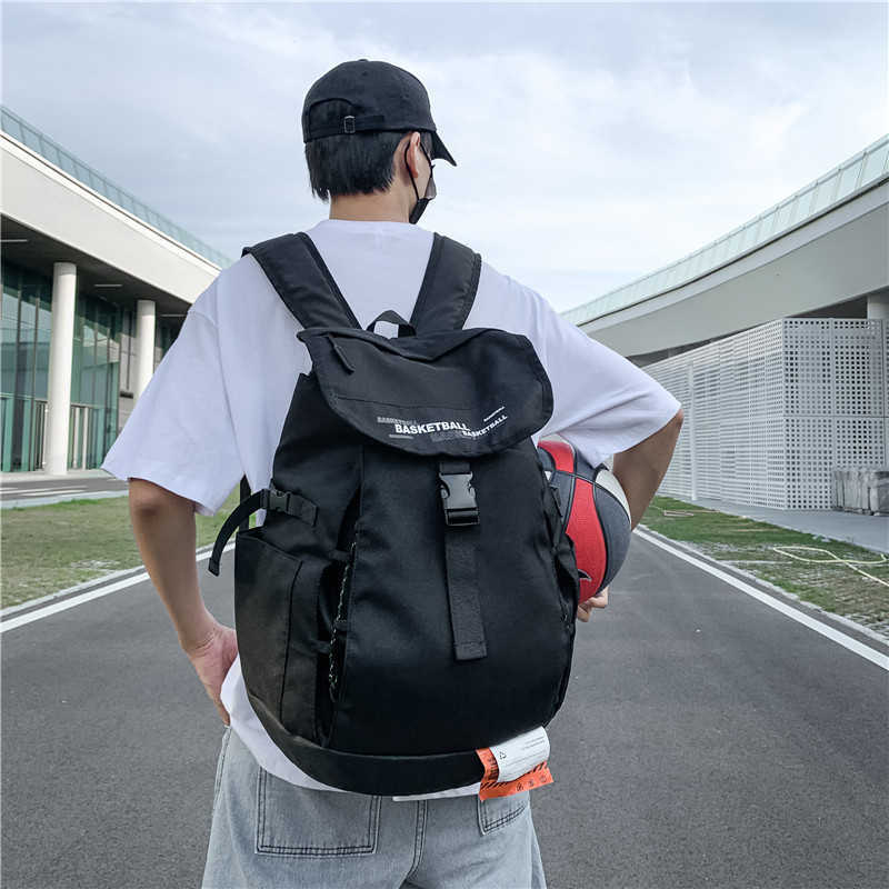 Basketball Bag Korean backpack men's leisure sports college student schoolbag Street trend Backpack 241015