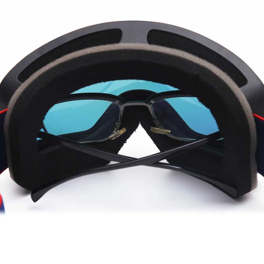 New professional magnet skis Google dual anti fog night vision lens mask ski goggles CL241010