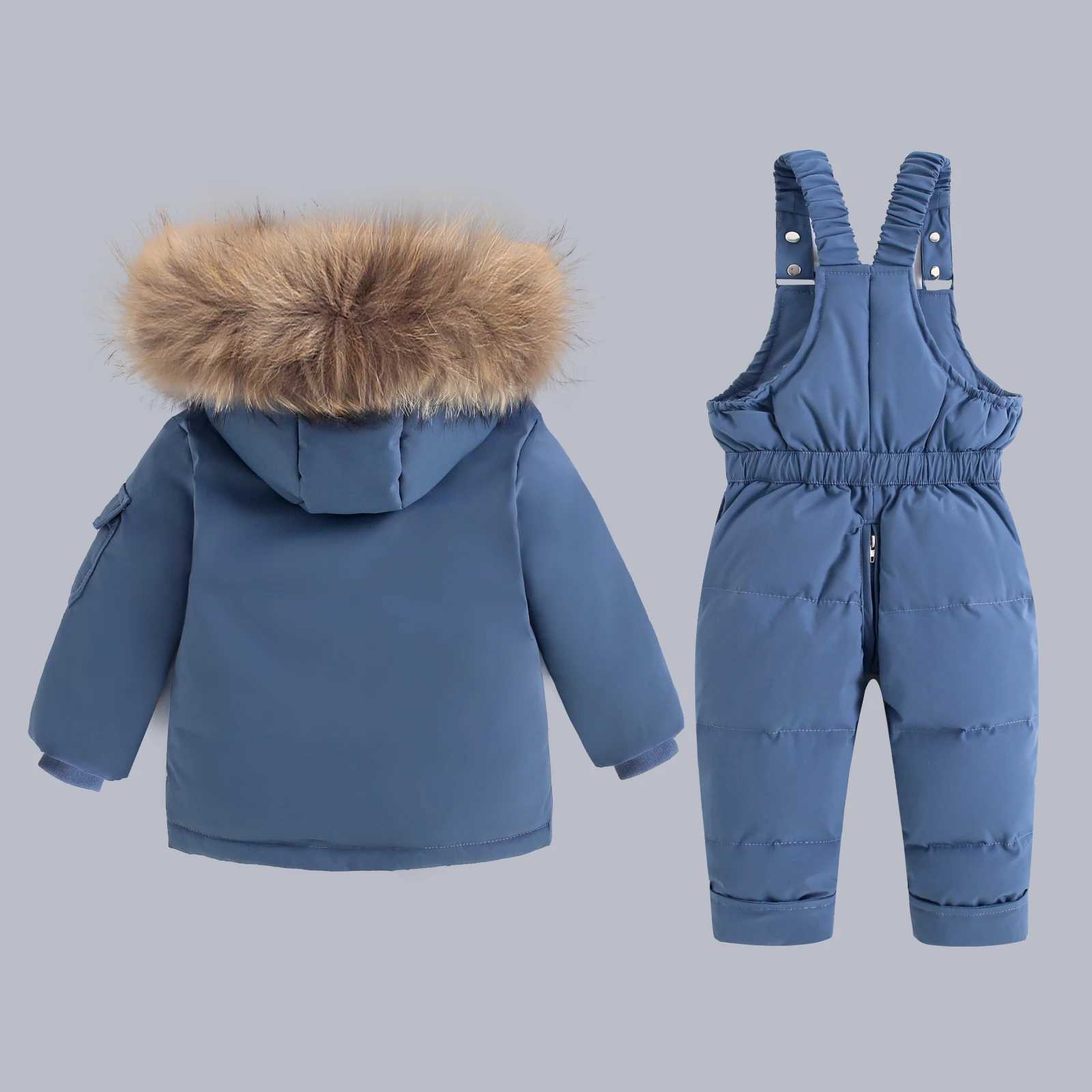 Down Coat Children Winter Down Jacket Jumpsuit Baby Thicken Warm Coat parka Boy clothing Set Snowsuit toddler girl clothes infant overcoat H241010